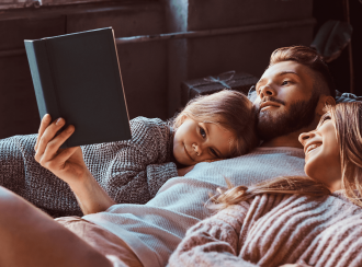 family relaxing 