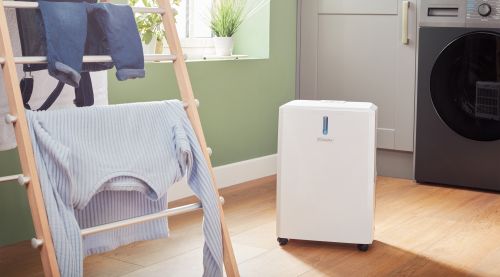 dehumidifier in laundry room