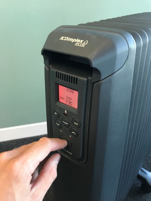 EvoRAD 2BTA oil free radiator controls in board room