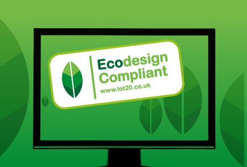 EcoDesign complaint logo on screen graphic