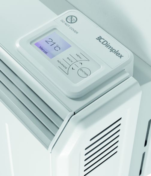 Dimplex XLE Solus storage heater control panel