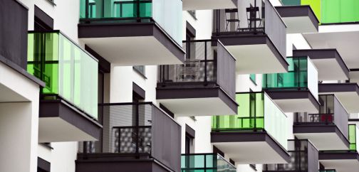 new build apartment balconies
