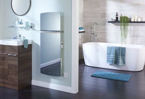 dimplex mirrored panel heater bathroom towel rack