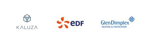 Kaluza, EDF and Glen Dimplex logos