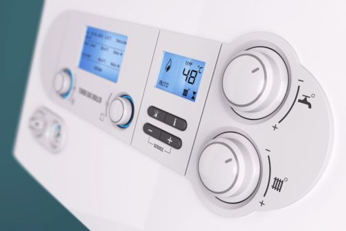 water and heating thermostat with digital display