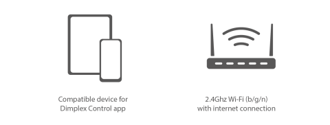 image to show items needed to set up Dimplex hub