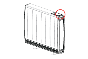 Image showing location of product model number on quantum heater