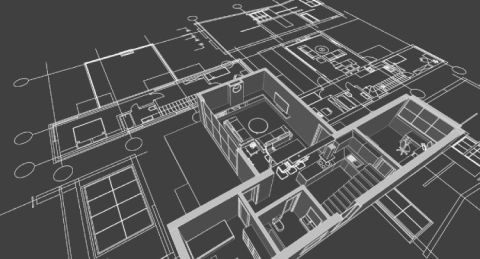 House architectural blueprint